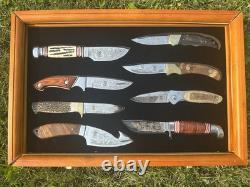North American Hunting Club Heritage Collection Eight Piece Knife Set No glass