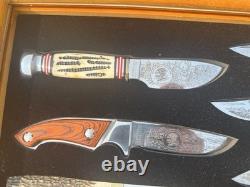 North American Hunting Club Heritage Collection Eight Piece Knife Set No glass