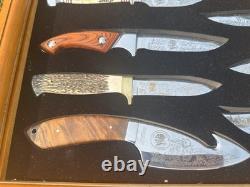 North American Hunting Club Heritage Collection Eight Piece Knife Set No glass