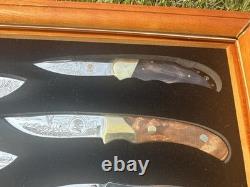 North American Hunting Club Heritage Collection Eight Piece Knife Set No glass