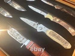 North American Hunting Club Heritage Collection Eight Piece Knife Set No glass