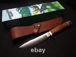 Northwoods Knives fixed blade knife, very early Northwoods, rare moose box