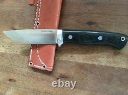 Northwoods fixed blade knife Elmax stainless, Made by Bark River Knives