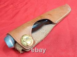 OBO! Cutco No. 1065 White Puma Hunting Fixed Blade Knife Rare Vintage, with Sheath