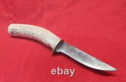 OBO! Very Rare LE. KAUTH Damascus Stage Handle Custom Made Skinner Fixed Blade
