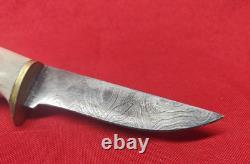 OBO! Very Rare LE. KAUTH Damascus Stage Handle Custom Made Skinner Fixed Blade