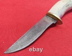 OBO! Very Rare LE. KAUTH Damascus Stage Handle Custom Made Skinner Fixed Blade