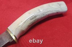 OBO! Very Rare LE. KAUTH Damascus Stage Handle Custom Made Skinner Fixed Blade