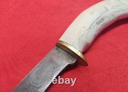 OBO! Very Rare LE. KAUTH Damascus Stage Handle Custom Made Skinner Fixed Blade