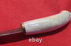 OBO! Very Rare LE. KAUTH Damascus Stage Handle Custom Made Skinner Fixed Blade