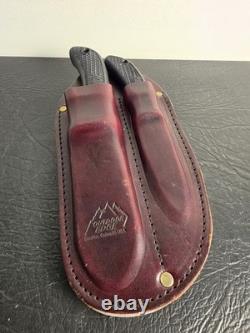 OUTDOOR Edge KODI Skinner, Caper, Saw, Knife Set with Leather Sheath, Seki-Japan
