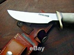 Old Randall Hunting Skinning Knife 20 EXCELLENT with Stag Sheath Stone Full Blade