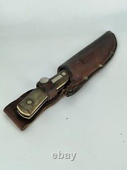 Old Timer Fixed Blade Sharpfinger Knife WithSheath