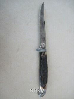Old Vintage Antique Queen Hunting Knife With Original Sheath