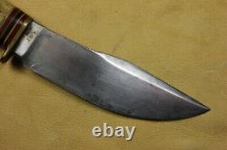 Old Vintage MARBLE'S Gladstone Mich. Stag Handle Hunting Knife w Marble's Sheath