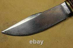 Old Vintage MARBLE'S Gladstone Mich. Stag Handle Hunting Knife w Marble's Sheath
