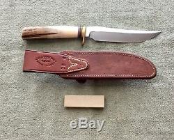 Older Randall Made Knife Stag JRB Model 3 6 Hunter Knife NR