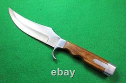 Olsen OK Howard City Mi #708 Rosewood Handle Fixed Blade Hunting Knife with Sheath