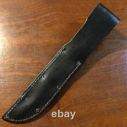 Ontario Knife Company OKC 8180 498 Marine Combat Knife & Leather Sheath CLEAN