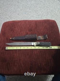 Othello Anton Jr. Slinger Germany Folding Knife With Sheath Vintage
