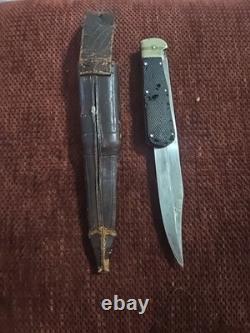 Othello Anton Jr. Slinger Germany Folding Knife With Sheath Vintage