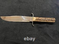 Othello Anton Wingen Original Bowie Knife Soligen Germany Stag Handle Large