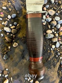 PAL Double Red spacer Rare RH34 Vintage Fixed Blade Knife Excellent