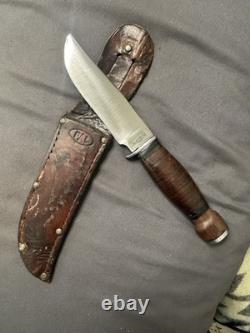 PAL RH 34 Vintage Fixed Blade Knife. Wood Pommel
