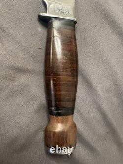 PAL RH 34 Vintage Fixed Blade Knife. Wood Pommel