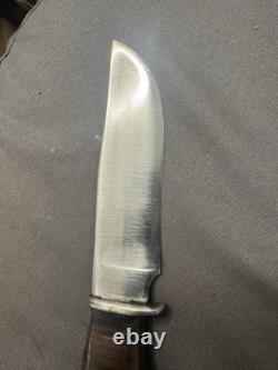 PAL RH 34 Vintage Fixed Blade Knife. Wood Pommel