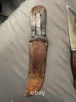 PAL RH 34 Vintage Fixed Blade Knife. Wood Pommel