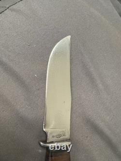 PAL RH 34 Vintage Fixed Blade Knife. Wood Pommel