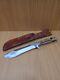 PUMA KNIVES VINTAGE 6384 WHITE HUNTER 1966 STAG WithSHEATH MADE IN GERMANY