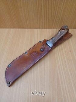 PUMA KNIVES VINTAGE 6384 WHITE HUNTER 1966 STAG WithSHEATH MADE IN GERMANY