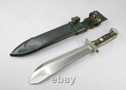 PUMA Knife WAIDBLATT 3588 Pre-'64 Stag Fixed Blade Knife withSheath Solingen, DE