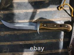 PUMA ORIGINAL BOWIE 116396 HANDMADE FIXED BLADE (07/RC) withLEATHER SHEATH & STONE