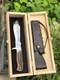 PUMA White Hunter Style Replica Knife German Design, Stag Handle, Fixed Blade