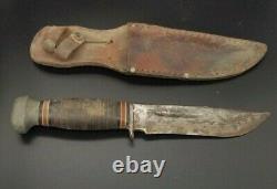 Pal Rh34 Vintage 1935-53 USA Hunting Survival Bowie Knife With Bsa Sheath