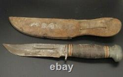 Pal Rh34 Vintage 1935-53 USA Hunting Survival Bowie Knife With Bsa Sheath