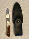 Parker Cutlery MINT Fixed Blade Drop Point Knife 5 with Sheath- MINT VINTAGE