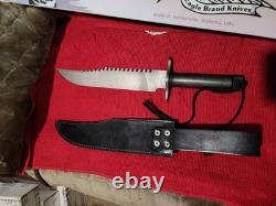 Parker Edwards Eagle Brand Knives Damascus Blade. Rare Discontinued