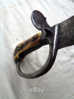 Pre-1700 Antique Cutlass. German Hunting Hanger Sword Dagger Bowie Knife