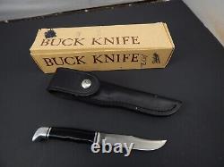 Pre-1986 BUCK 102 Woodsman HUNTING KNIFE withsheath MINTY IN BOX