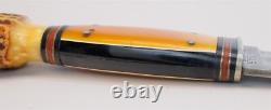 Pre WW2 KA-BAR Union Cutlery Little Hunter Stag Celluloid Knife