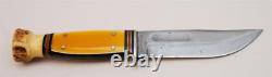 Pre WW2 KA-BAR Union Cutlery Little Hunter Stag Celluloid Knife