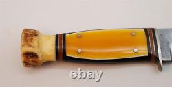 Pre WW2 KA-BAR Union Cutlery Little Hunter Stag Celluloid Knife