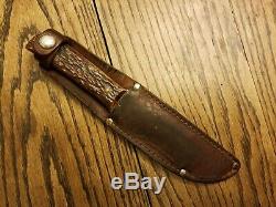 Pre WWII VINTAGE MARBLE'S KNIFE & CASE MINTY USA Made