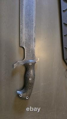 Predator Billy Knife Fallen Oak Forge Handmade Mint Condition Never Used Rare