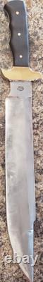 Predator movie Bowie Hunting Fixed Blade Knife, Wood Handle, Sheath
