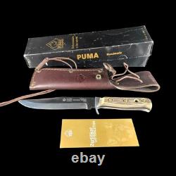 Puma Bowie Knife 116396 08/RC Leather Sheath, Box, Certification NEW OLD STOCK
